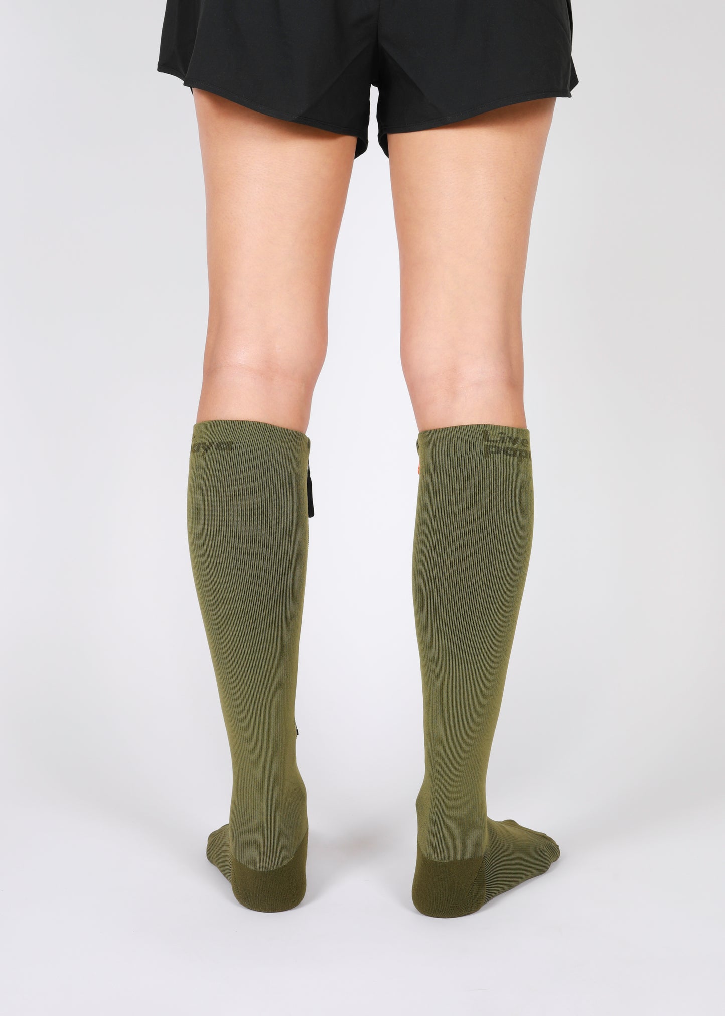 Zipper Compression Socks (Forest Green)