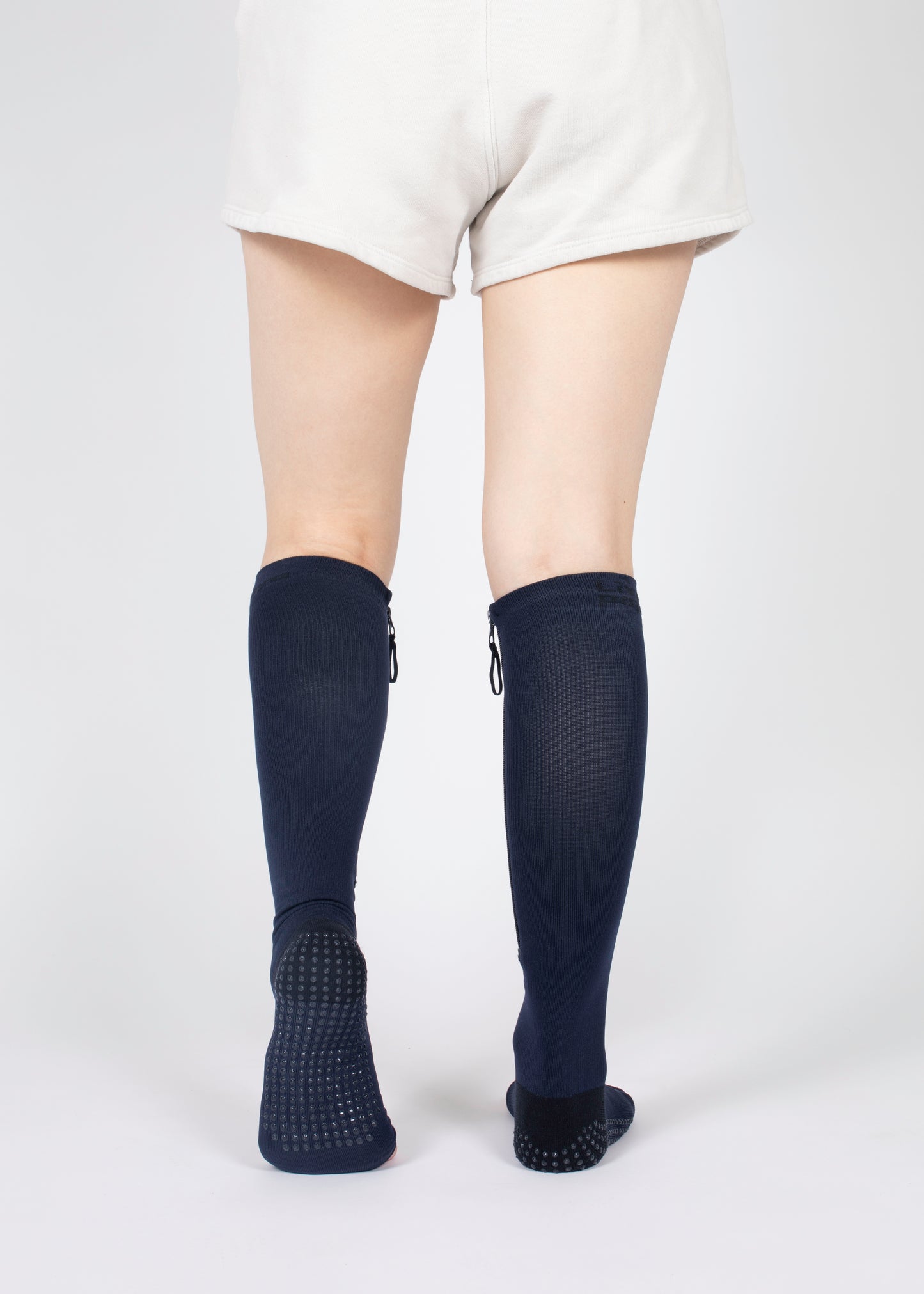 Non-Slip Open Toe Compression Socks (Navy)